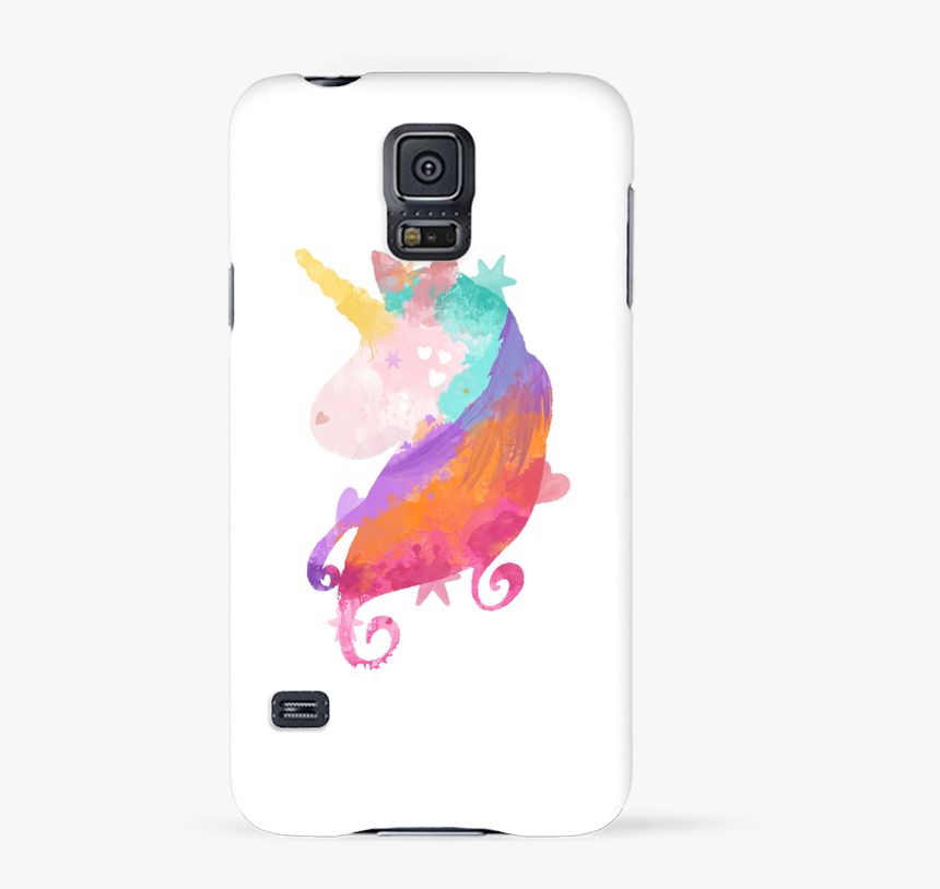 Case 3d Samsung Galaxy S5 Watercolor Unicorn By Pinkglitter - Cartoon, HD Png Download, Free Download