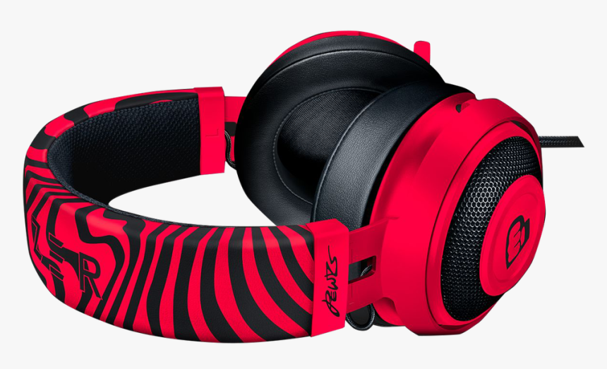 Razer Kraken Pro V2 Pewdiepie Edition-image - Neon Red Razer Kraken, HD Png Download, Free Download