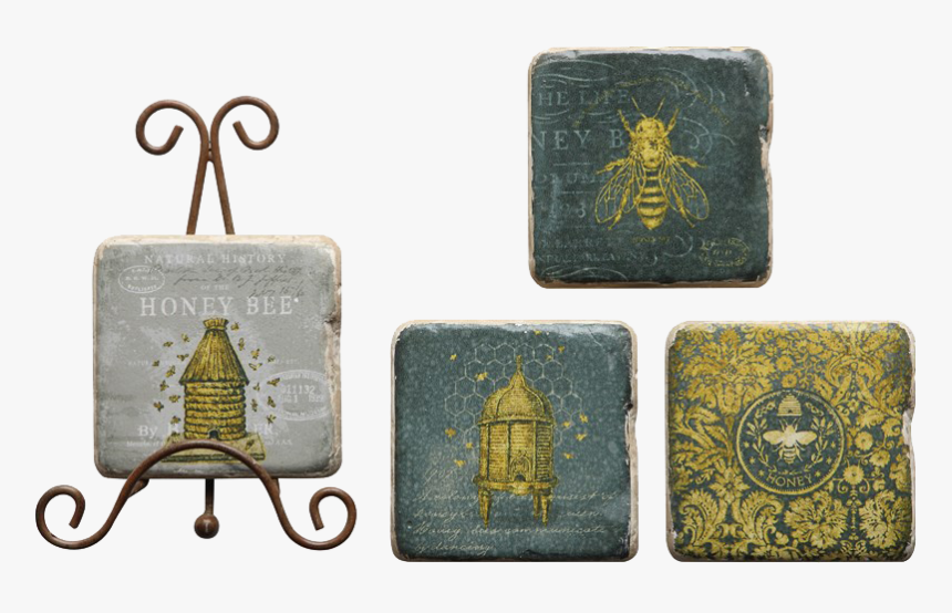 Bee Beehive Stoneware Coaster Set, HD Png Download, Free Download