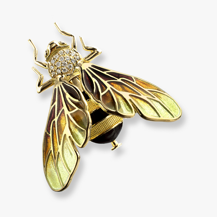 Nicole Barr Designs 18 Karat Gold Bee Brooch-gold - Gold Bee Transparent Background, HD Png Download, Free Download