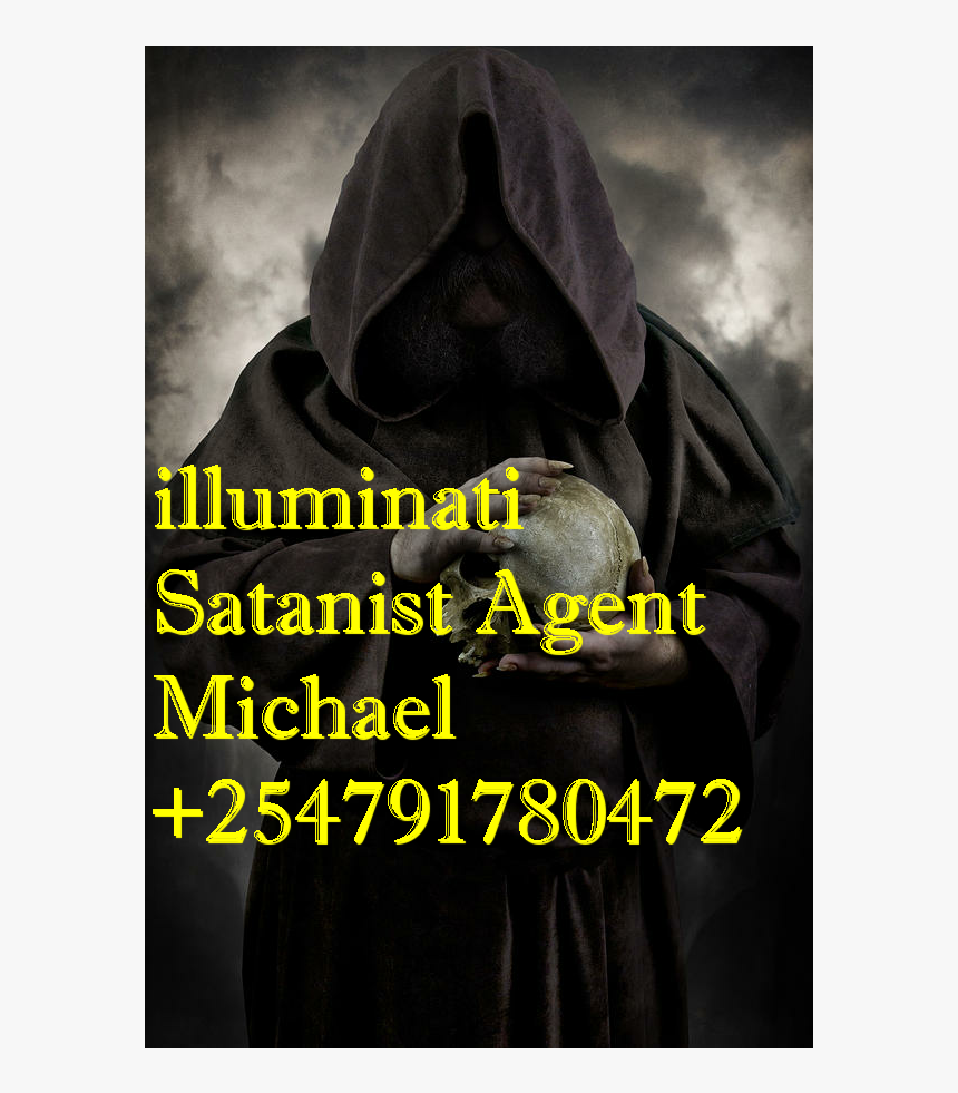 Hooded Moustached Man Wearing Dark Cloak And Holding, HD Png Download, Free Download