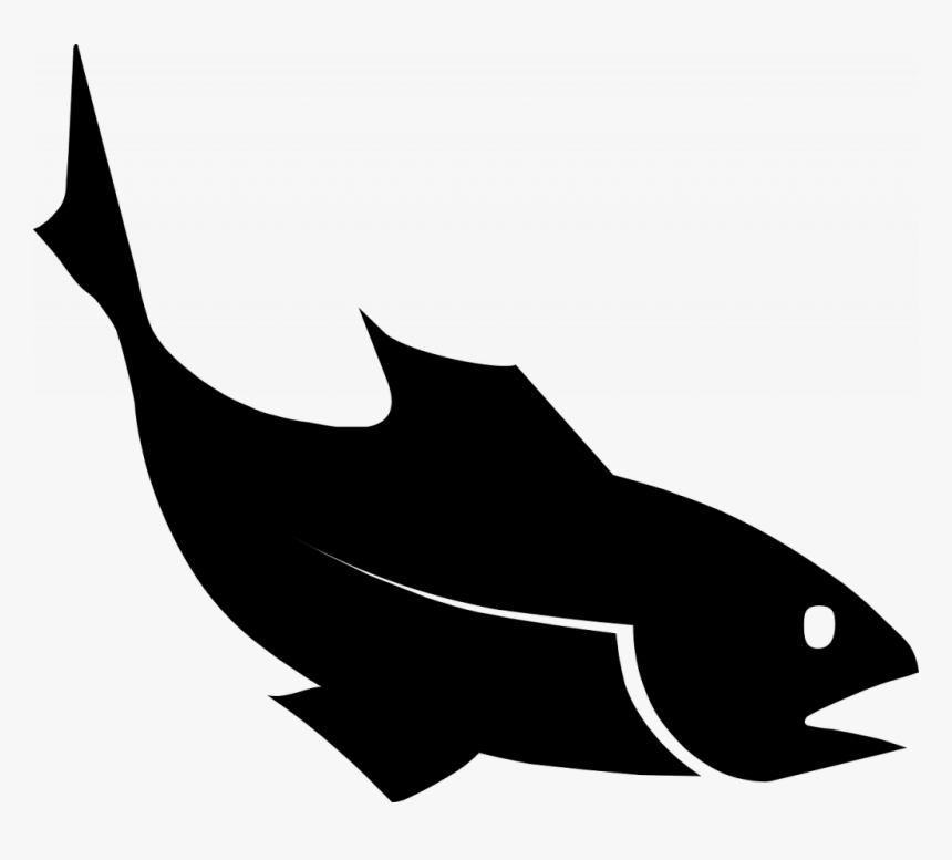 Salmon Icon - Silhouette Fish Clipart, HD Png Download, Free Download