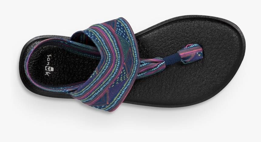 Women"s Sanuk Flip Flop, Yoga Sling, Navy Geometric - Slip-on Shoe, HD Png Download, Free Download