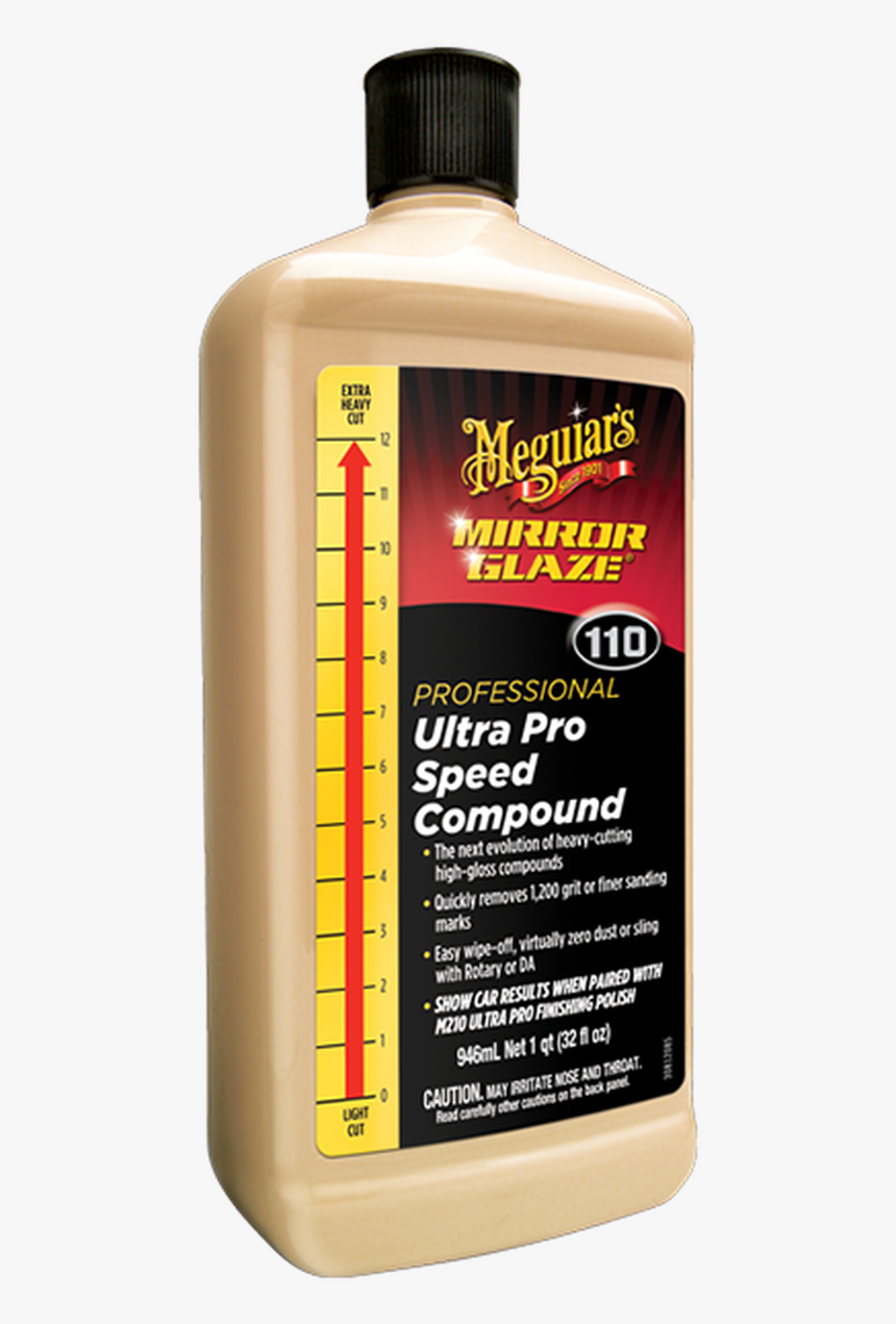 Meguiar"s M110 Mirror Glaze Ultra Pro Speed Compound - Meguiars Mirror Glaze 110, HD Png Download, Free Download