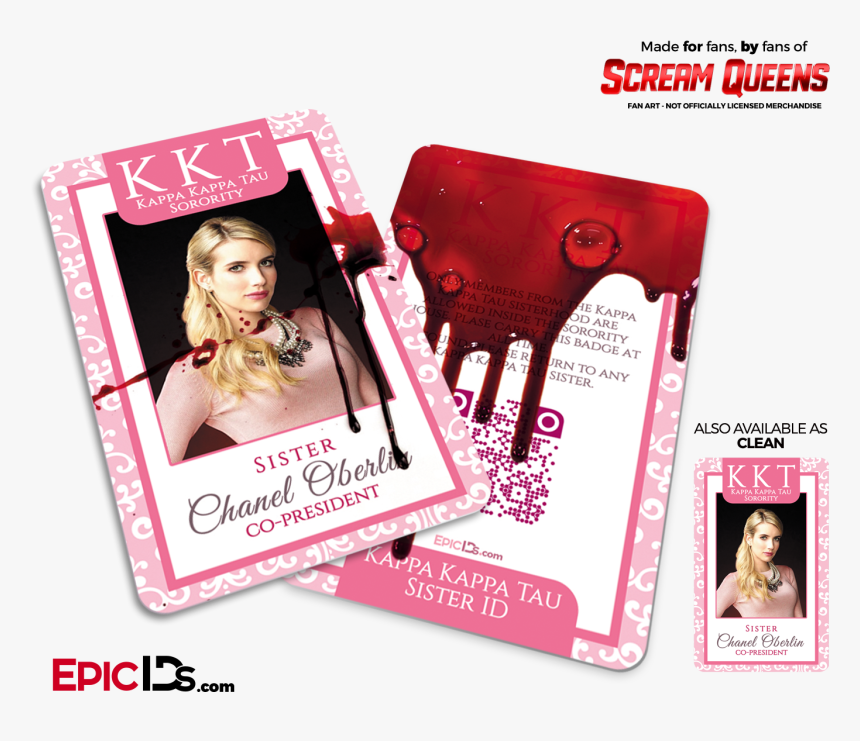 Kappa Kappa Tau "scream Queens - Scream Queens Art Chanel, HD Png Download, Free Download