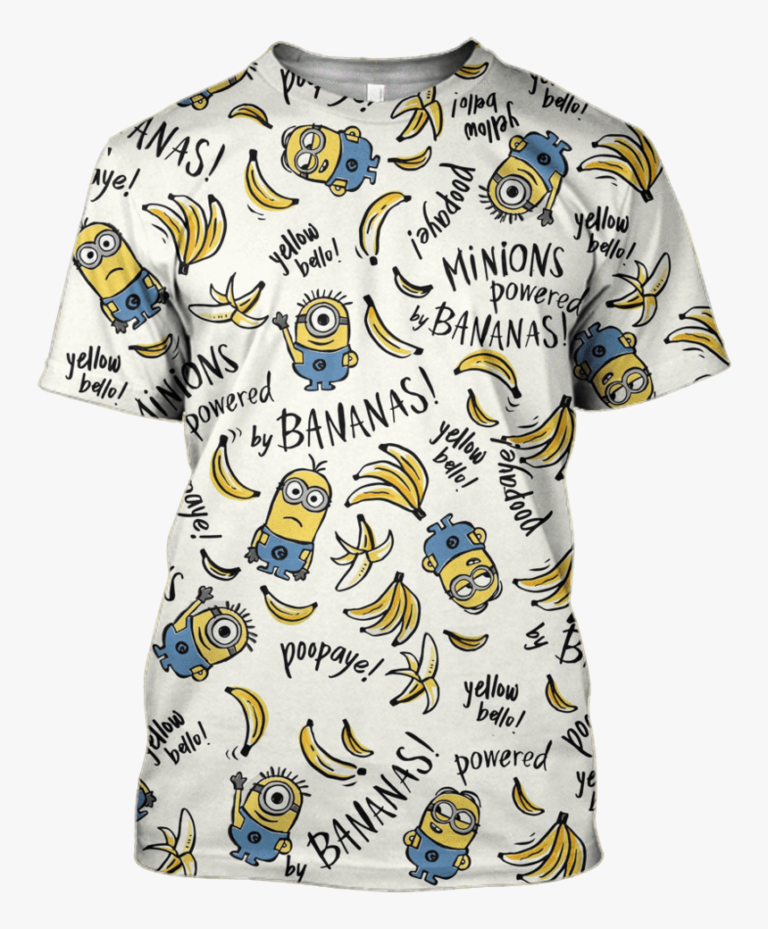Minions Powered By Bananas Hoodies - Minion Aesthetic, HD Png Download, Free Download