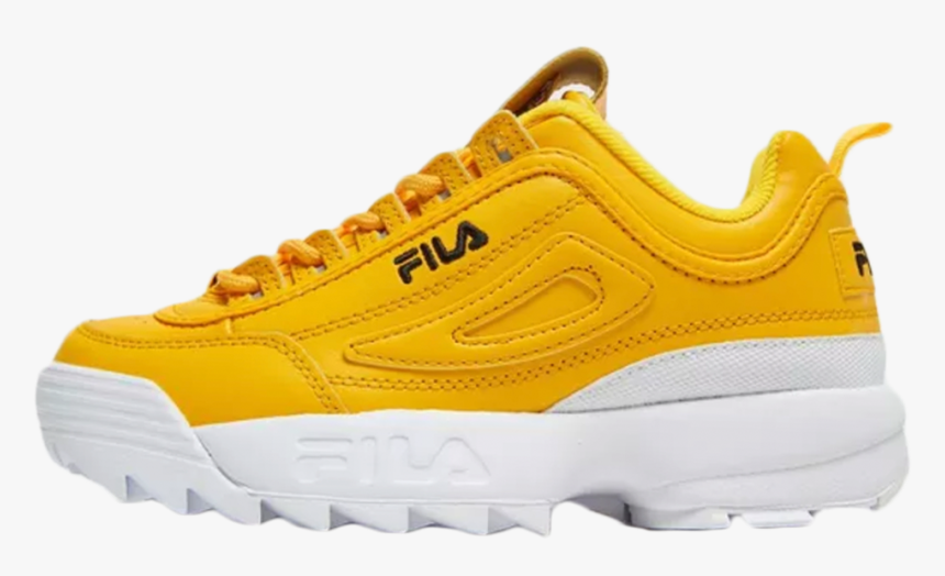 Yellow Fila Disruptor, HD Png Download - kindpng