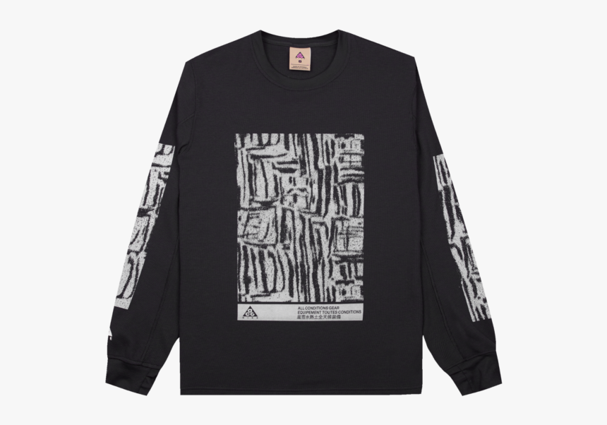 Nike Acg Long Sleeve Waffle Top, HD Png Download, Free Download