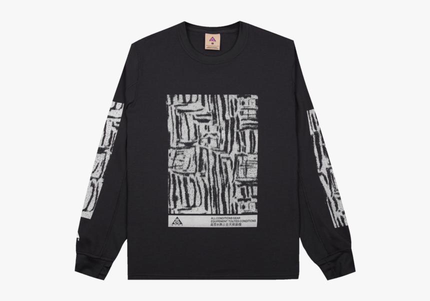 Nike Acg Long Sleeve Waffle Top, HD Png Download - kindpng