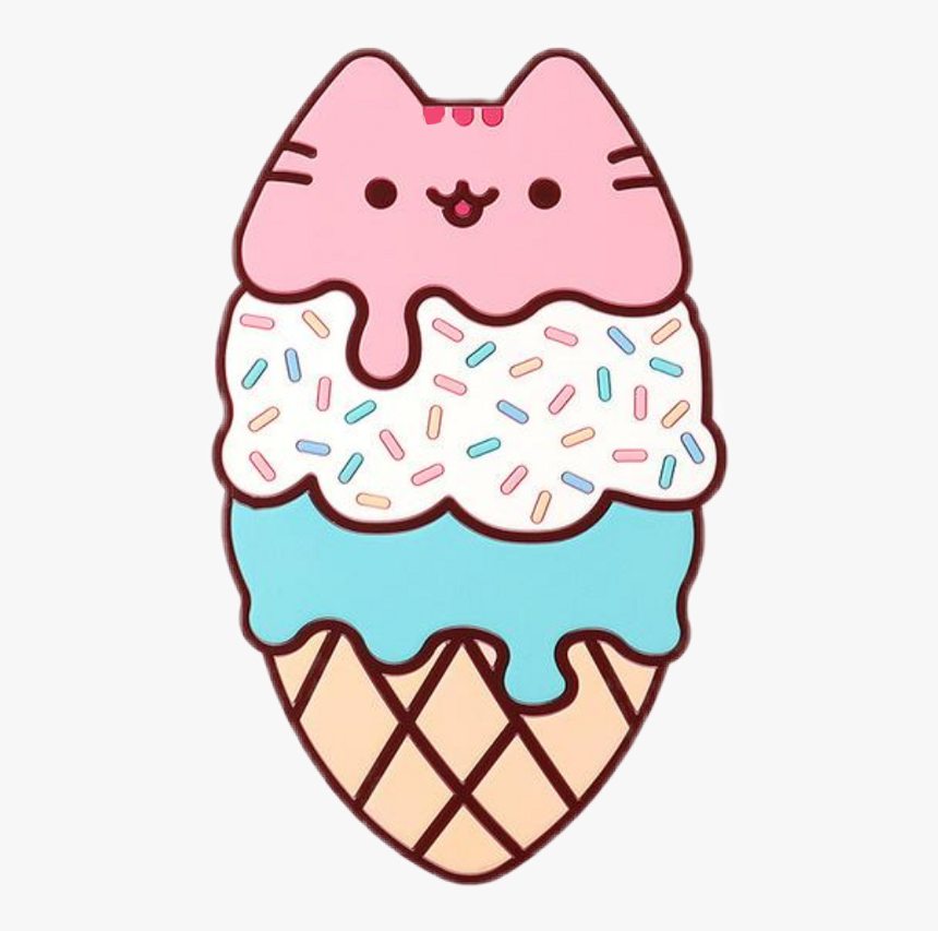 Pusheen Ice Cream Cone, HD Png Download, Free Download