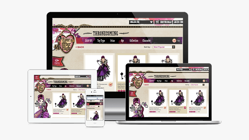 Ever After High Product Catalog - Online Advertising, HD Png Download, Free Download