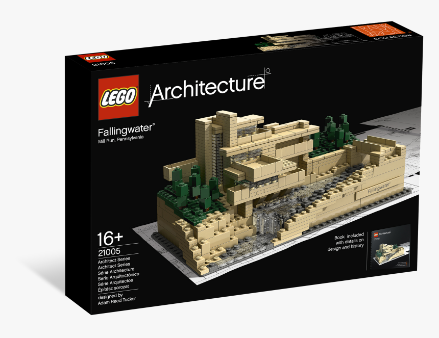   - Falling Water Lego Architecture, HD Png Download, Free Download