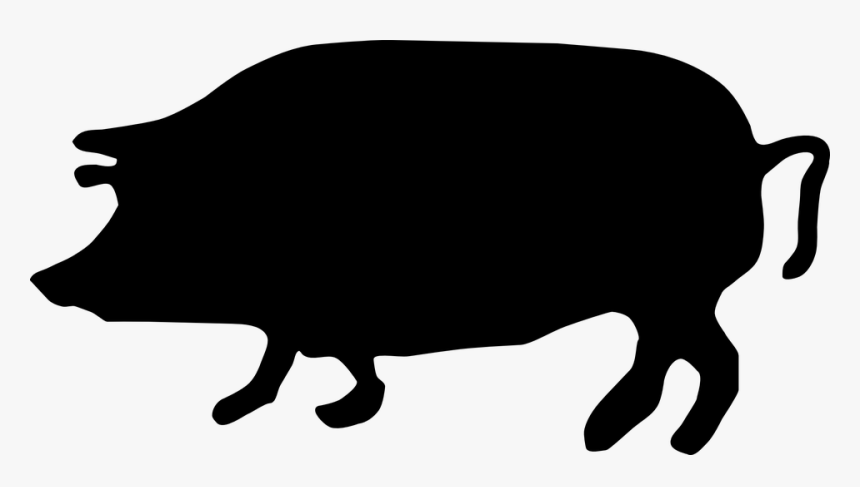 Pig Silhouette Clip Art, HD Png Download, Free Download