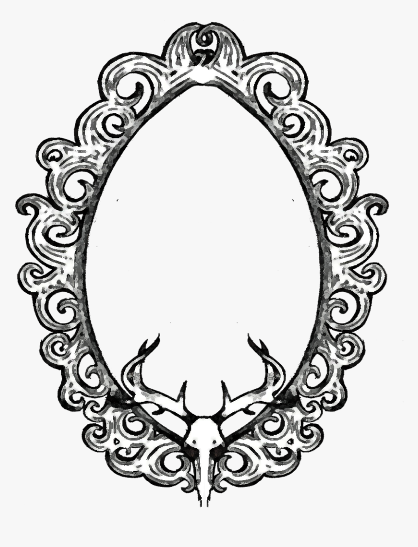28 Collection Of Mirror Frame Drawing - Frame Drawing, HD Png Download, Free Download