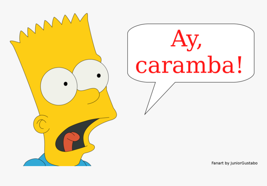 Ay Caramba De Bart Simpson, HD Png Download - kindpng