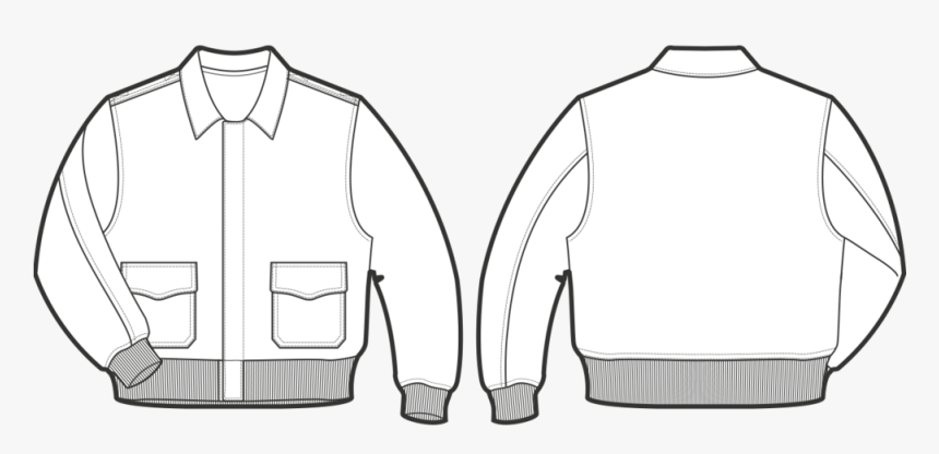 Collection Of Free Coat Drawing Tech Download - Flight Jacket, HD Png Download, Free Download