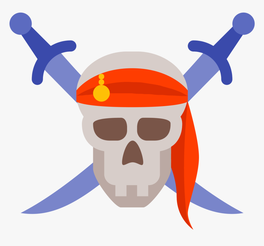 Pirates Of The Caribbean Clipart Svg - Icono Pirateria Png, Transparent Png, Free Download