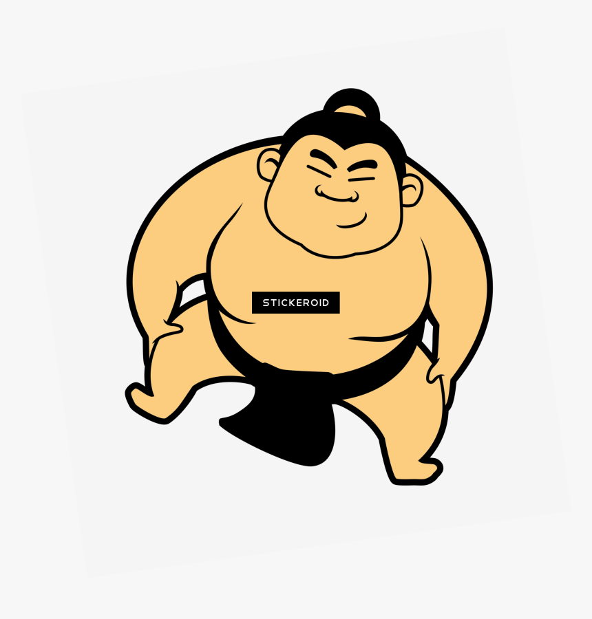 Sumo Wrestling Cartoon - Sumo Png, Transparent Png, Free Download