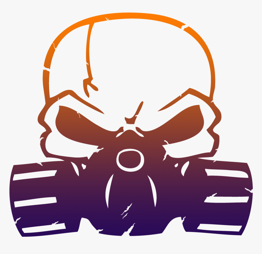 Clip Art Gas Mask - Skull Gas Mask, HD Png Download, Free Download