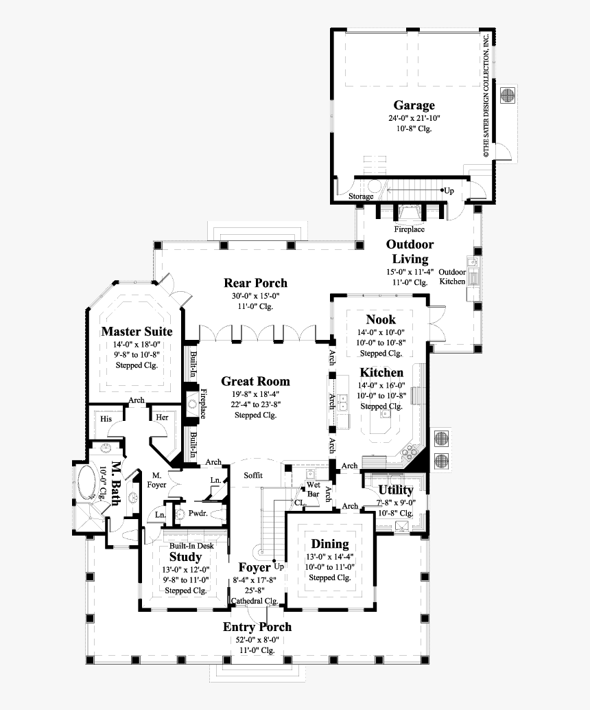 Cardinal Point Main Level Floor Plan - Floor Plan, HD Png Download, Free Download