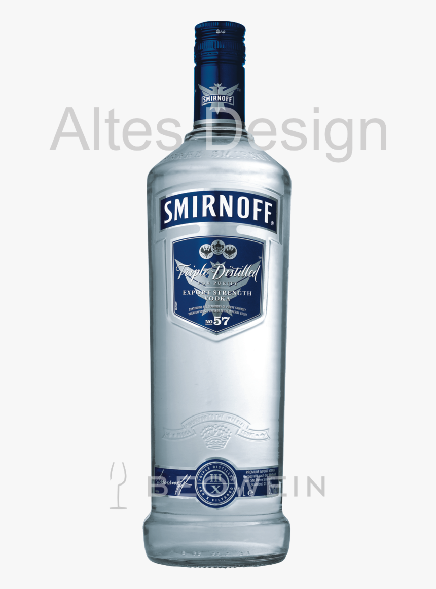 Smirnoff Blue Label 100 Proof 1,0 L - Gin And Tonic, HD Png Download, Free Download
