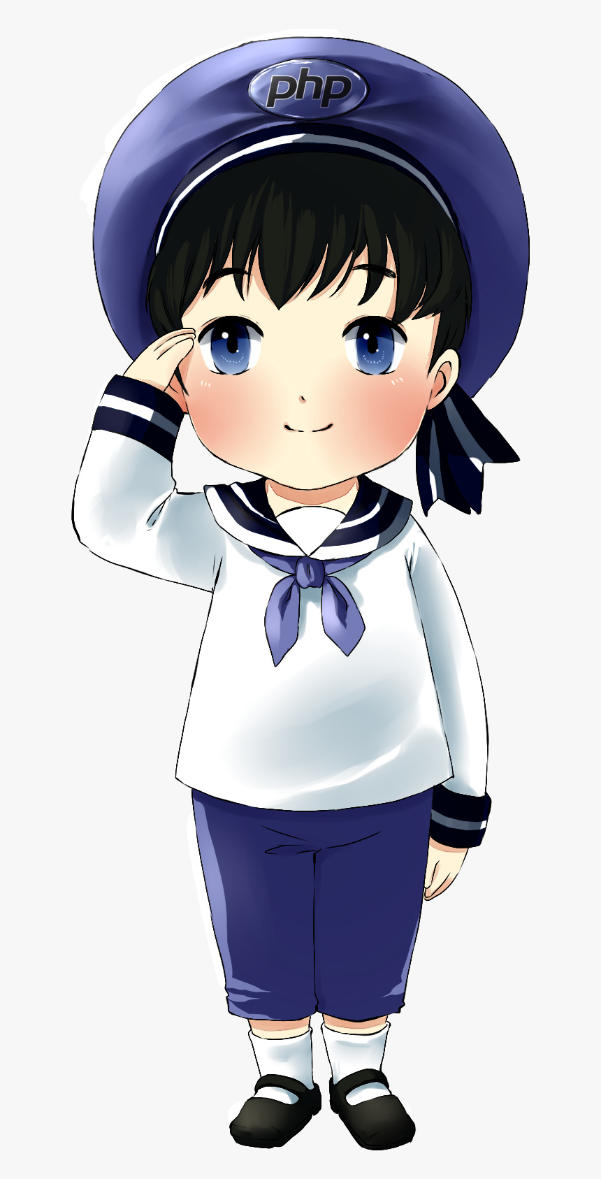 Mascot Anime Boy Chibi , Png Download - Uniform Anime Boy Chibi, Transparent Png, Free Download