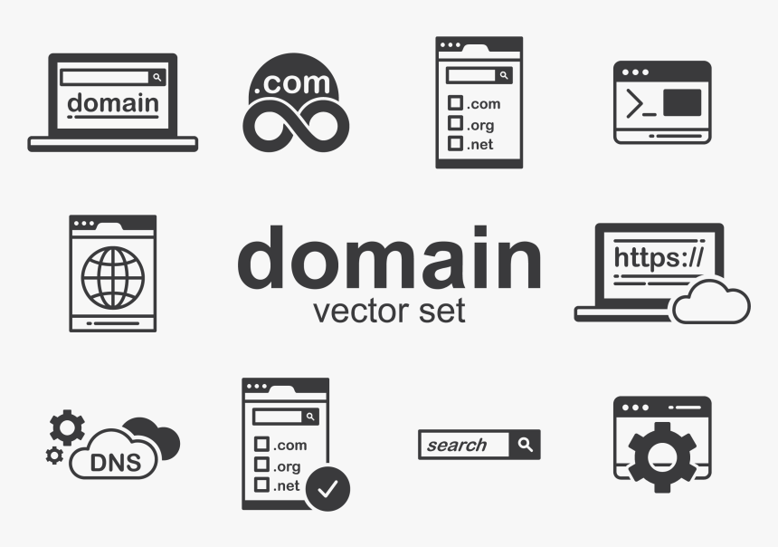 Domain Icons Vector, HD Png Download, Free Download