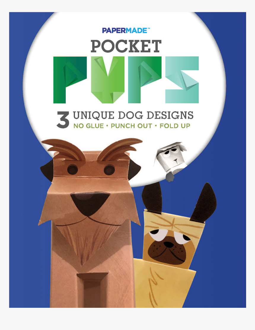 Papermade™ Pocket Pups Cover Sm - Cartoon, HD Png Download, Free Download