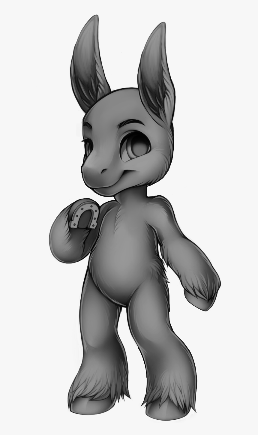 Furvilla Bald Donkey - Horse, HD Png Download, Free Download