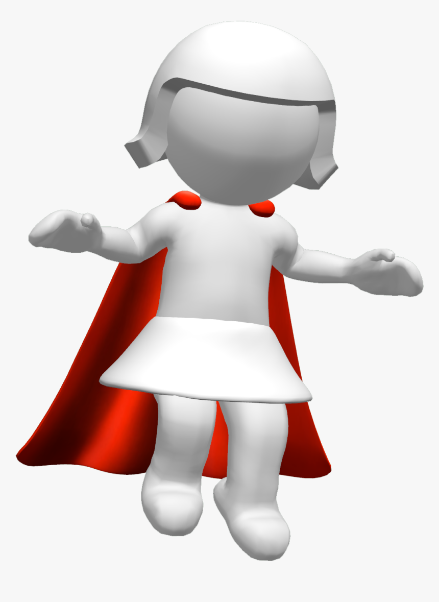 3d Women Flying 02 - Cartoon, HD Png Download, Free Download