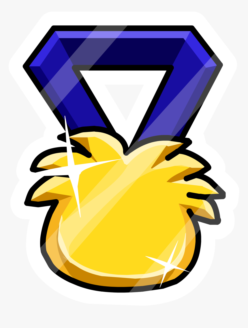 Puffle Medal Pin Icon , Png Download, Transparent Png, Free Download