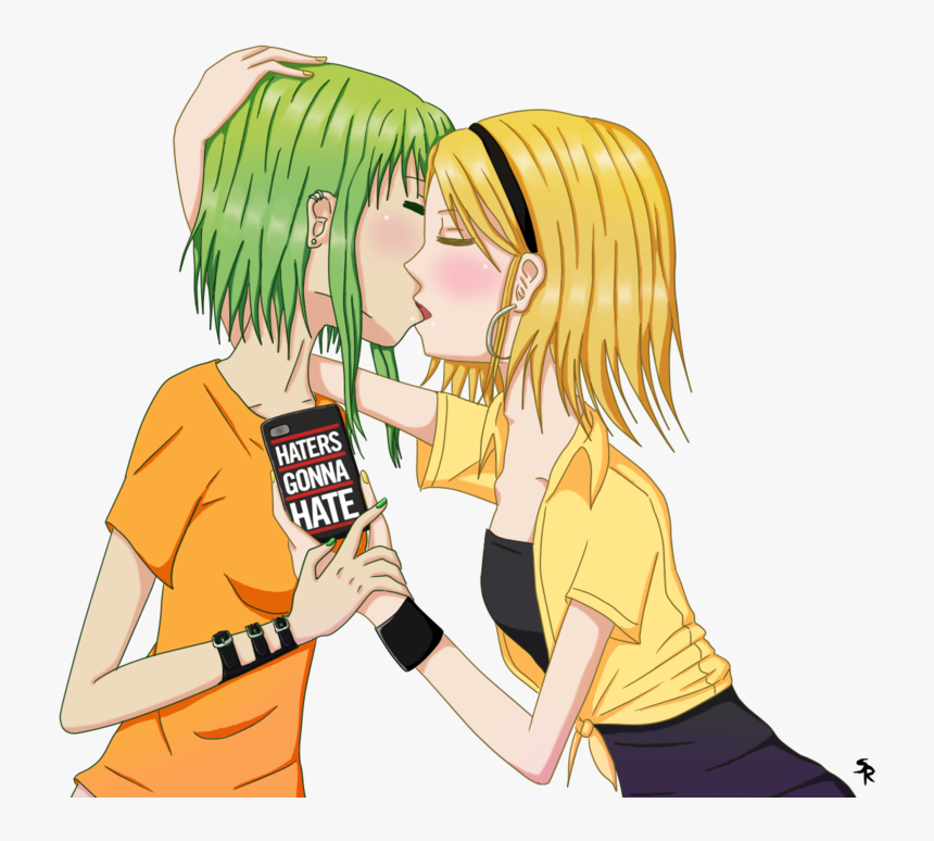 Haters Gonna Hate Gumi And Rin By Elea123-d5ithff , - Cartoon, HD Png Download, Free Download