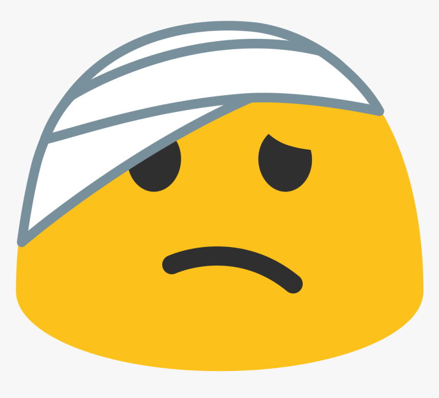 File - Emoji U1f915 - Svg - Emoji Dolor De Cabeza , - Hurt Android Emoji, HD Png Download, Free Download