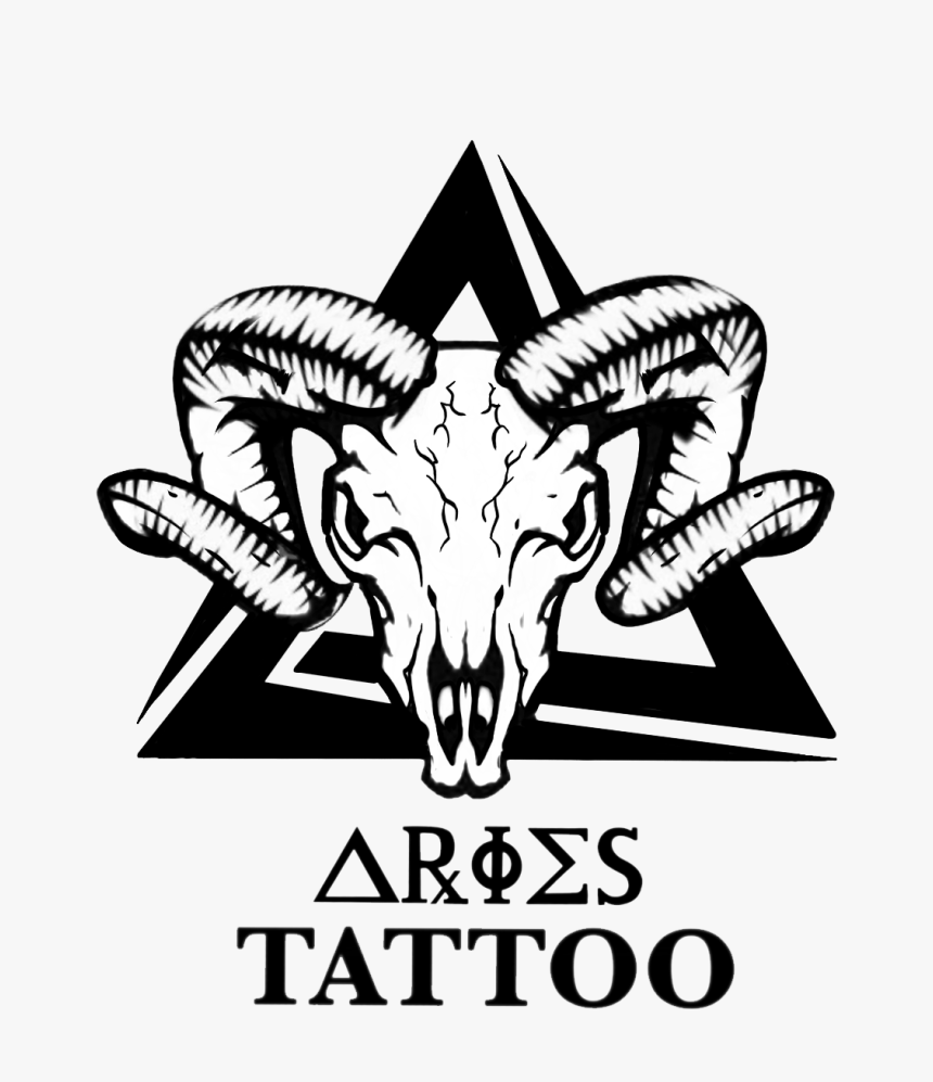 Aries Tattoo Logo - Illustration, HD Png Download, Free Download