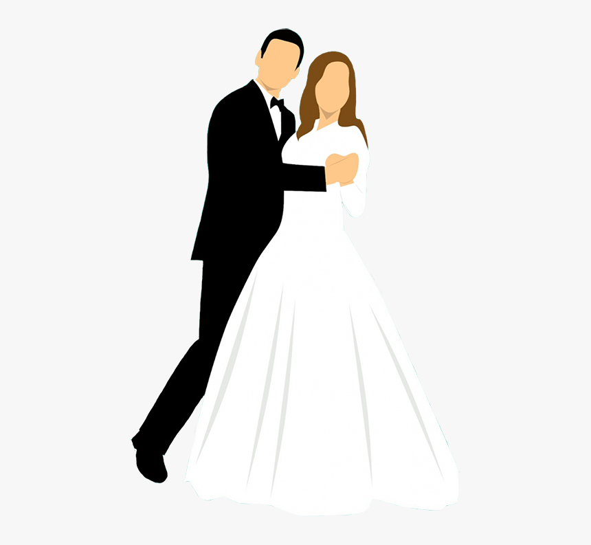 Transparent Wedding Png Images - Bride And Groom Cartoon Png, Png Download - kindpng Transparent Wedding Png Images - Bride And Groom Cartoon Png, Png Download - kindpng