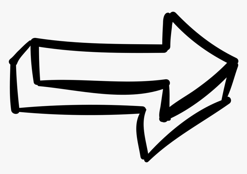 Right Arrow Outline Hand Drawn Arrow Ppt Hd Png Download Kindpng