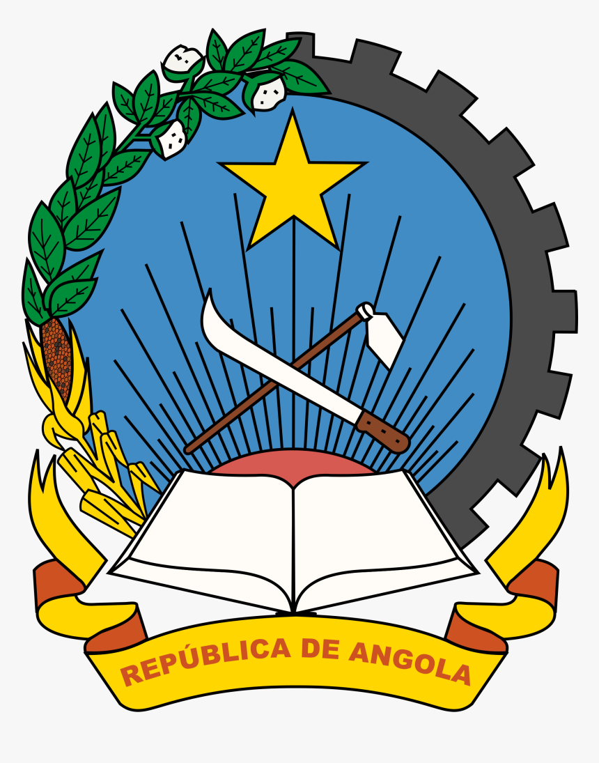 Politics Of Angola - Angola Coat Of Arms, HD Png Download, Free Download