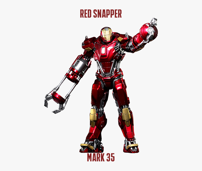 Iron Man Mark 35 Red Snapper , Png Download - Iron Man Mark Xxxv, Transparent Png, Free Download