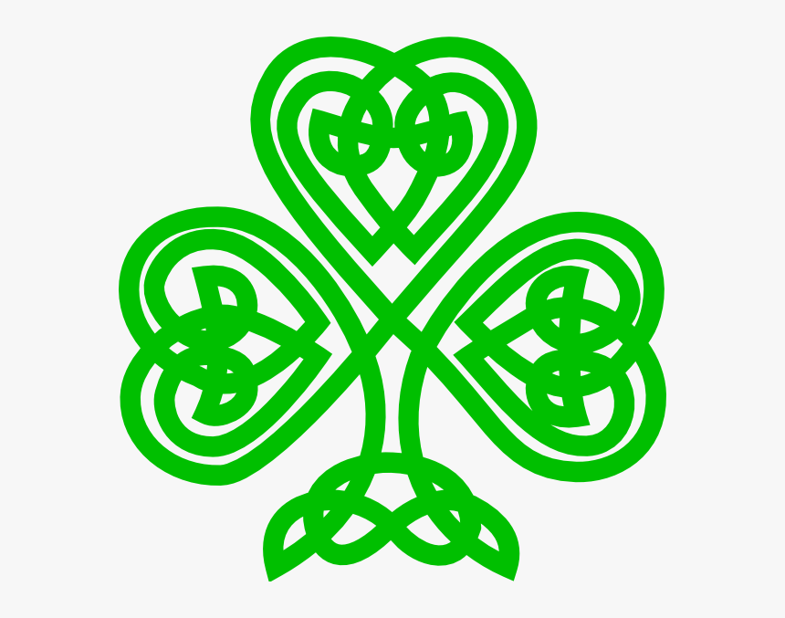 Celtic Shamrock Clip Art At Clker - Transparent Background Celtic Shamrock Png, Png Download, Free Download