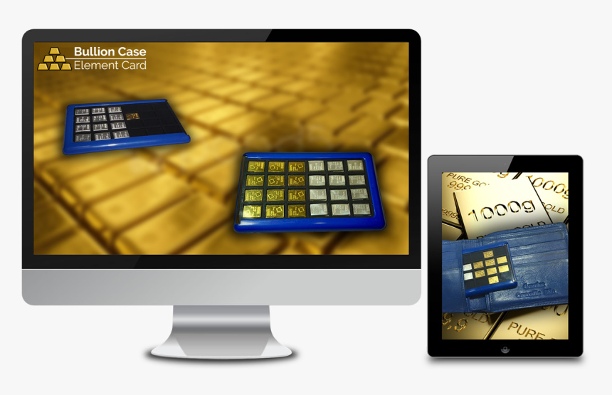 Transparent Gold Bullion Png - Led-backlit Lcd Display, Png Download, Free Download