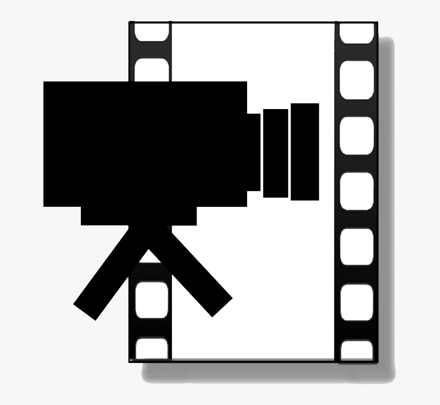 Free Download Movies Logo Black And White Clipart Film - Clipart Black And White Movies, HD Png Download, Free Download