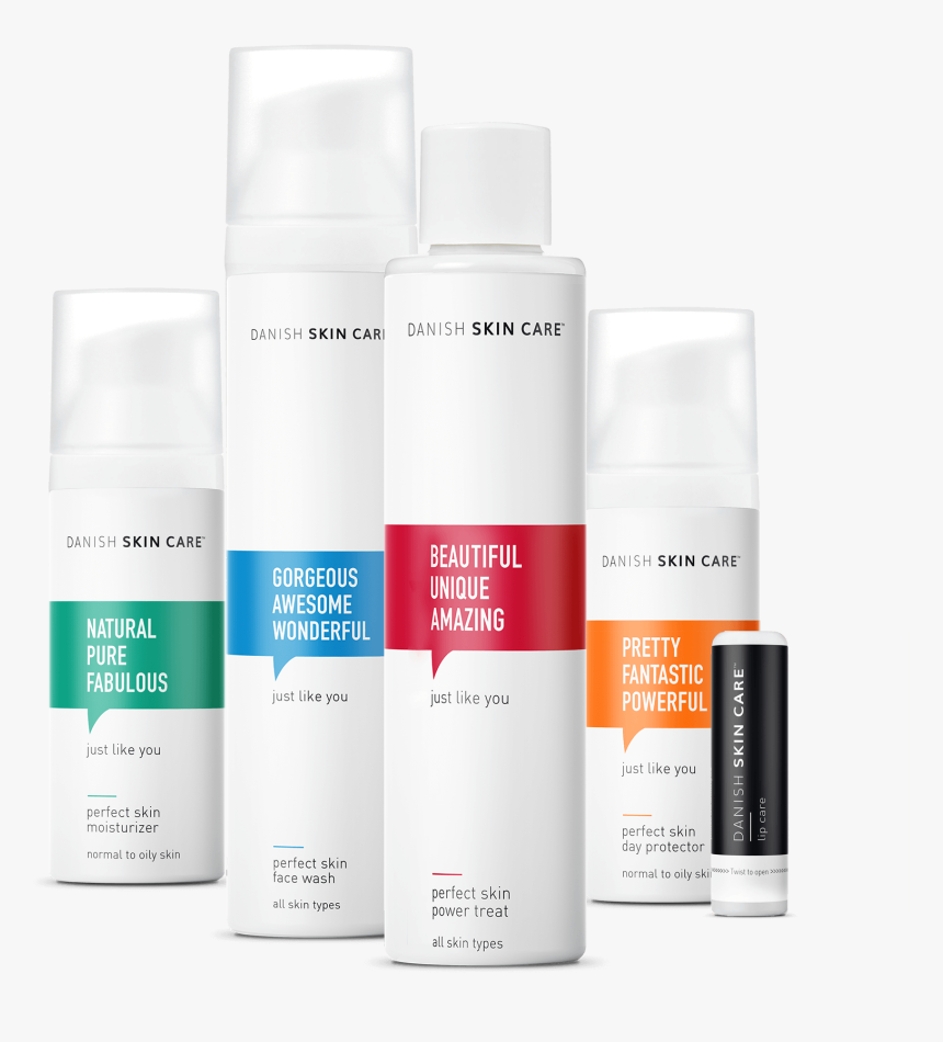 Danish Skin Cares Skin Care Kit With Lip Care Included - Danish Skin Care Brands, HD Png Download, Free Download