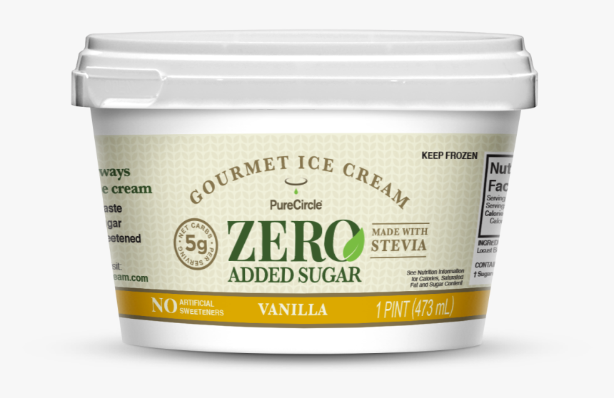 Pure Circle Zero Gourmet Ice Cream, HD Png Download, Free Download