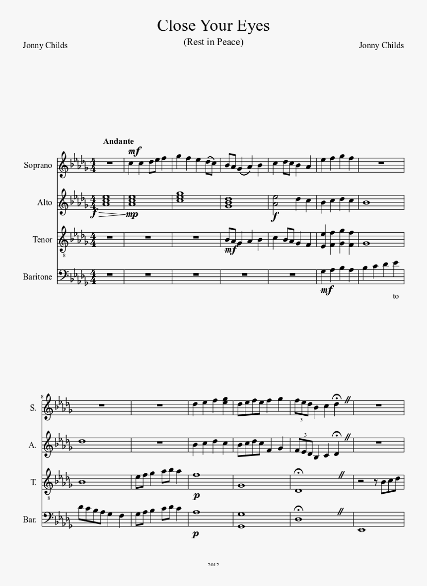 Merry Christmas Mr Lawrence Music Score , Png Download - Canon In D On Saxophone, Transparent Png, Free Download