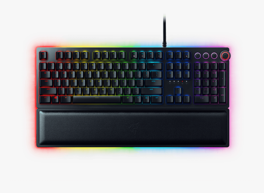 Pc Keyboard Png - Razer Huntsman Elite Keyboard, Transparent Png, Free Download