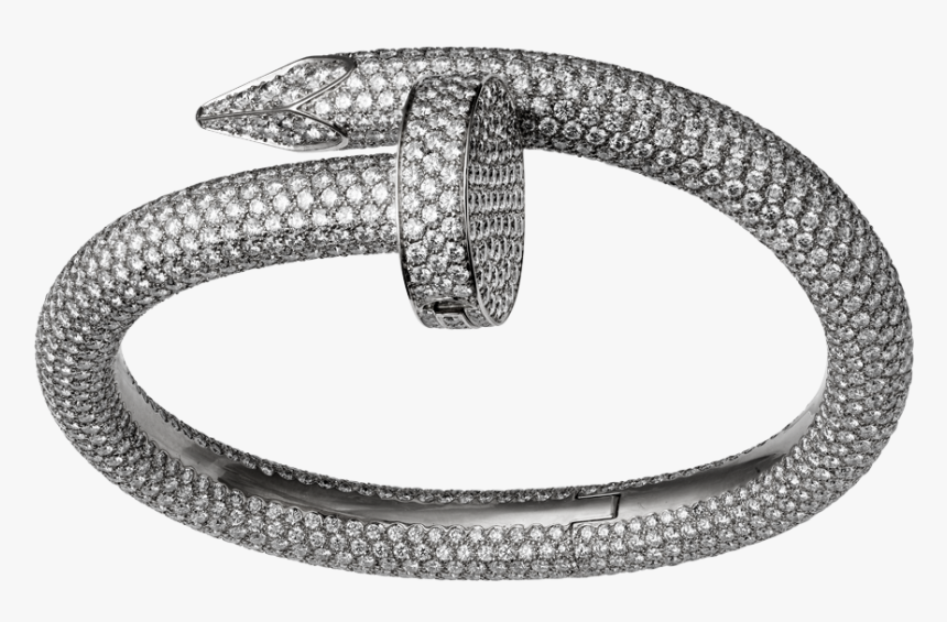 Brazalete Juste Un Clou De Cartier En Oro Blanco Y - Cartier Nail Bangle With Diamonds, HD Png Download, Free Download