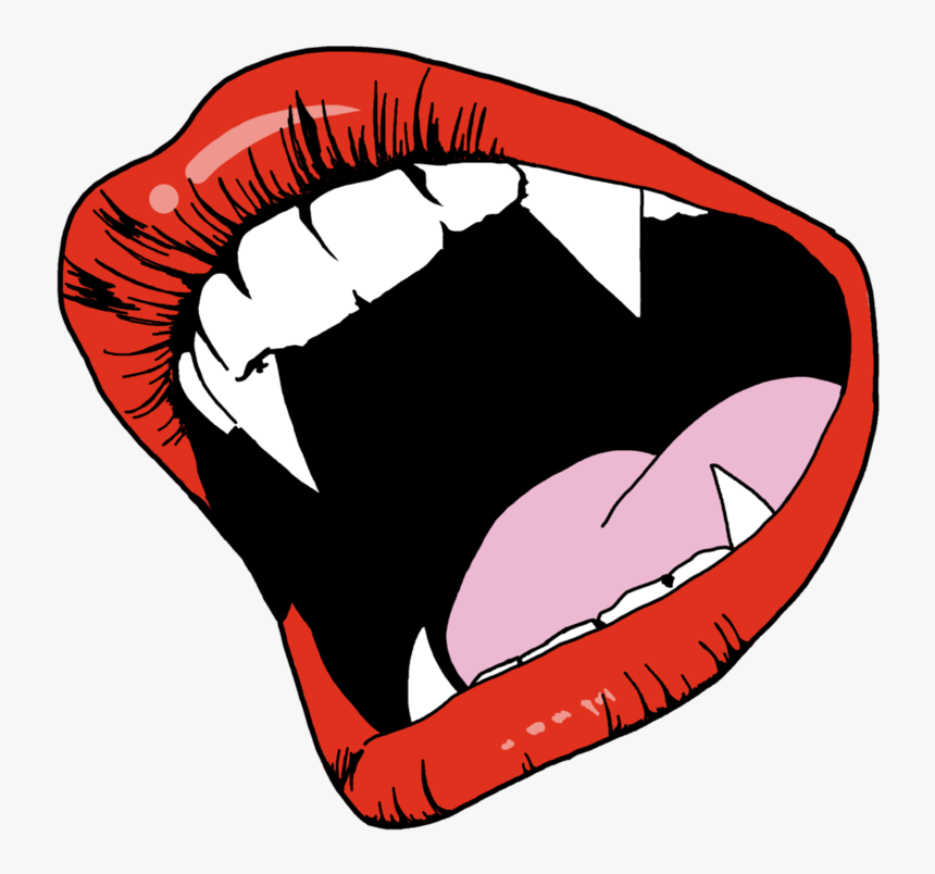 Fang Vampirella Drawing - Vampire Fangs Transparent Background, HD Png Download, Free Download