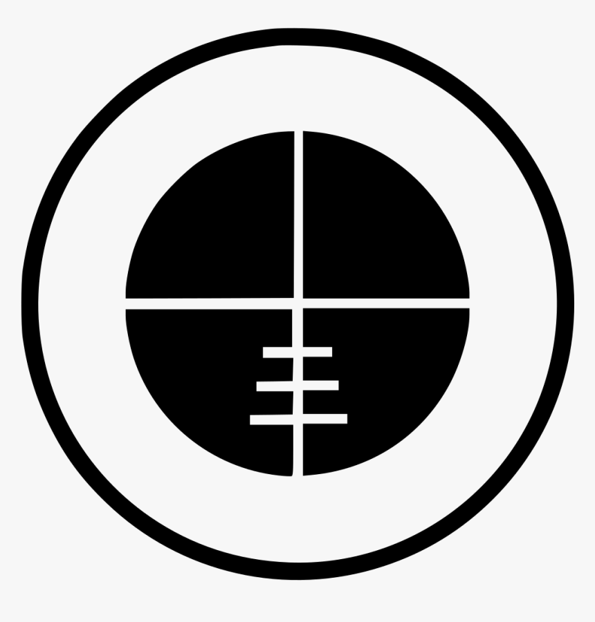 Circle Cross Gun Hunting Sight Sniper Target - Black Circle Cross For Gun, HD Png Download, Free Download