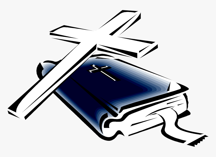 Png Of Bibles And Crosses - Clip Art Bible And Cross, Transparent Png, Free Download