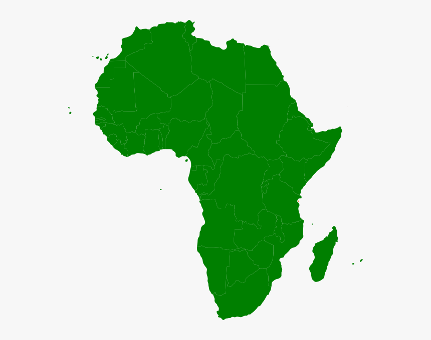 Montessori Africa Continent Map Clip Art - Africa Continent Png, Transparent Png, Free Download